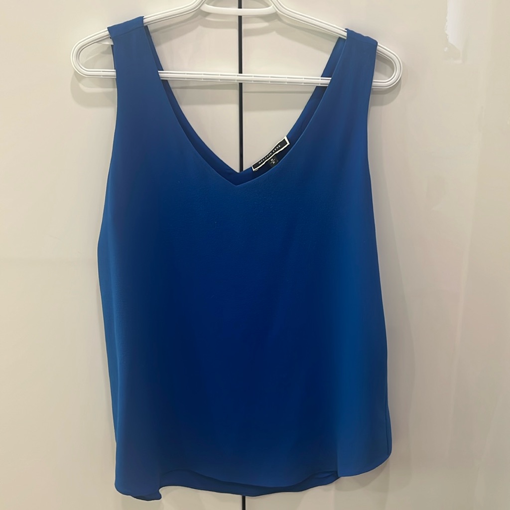 Melanie Lynn Blue Blouse M